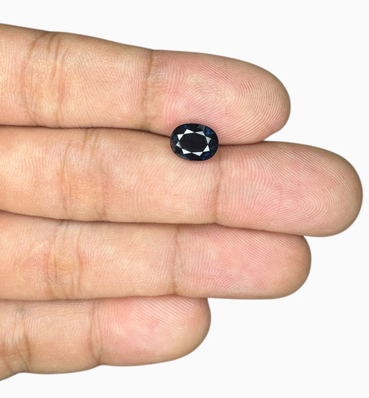 Natural Blue Sapphire Stone 2.48 Carats 8.5x6.6mm