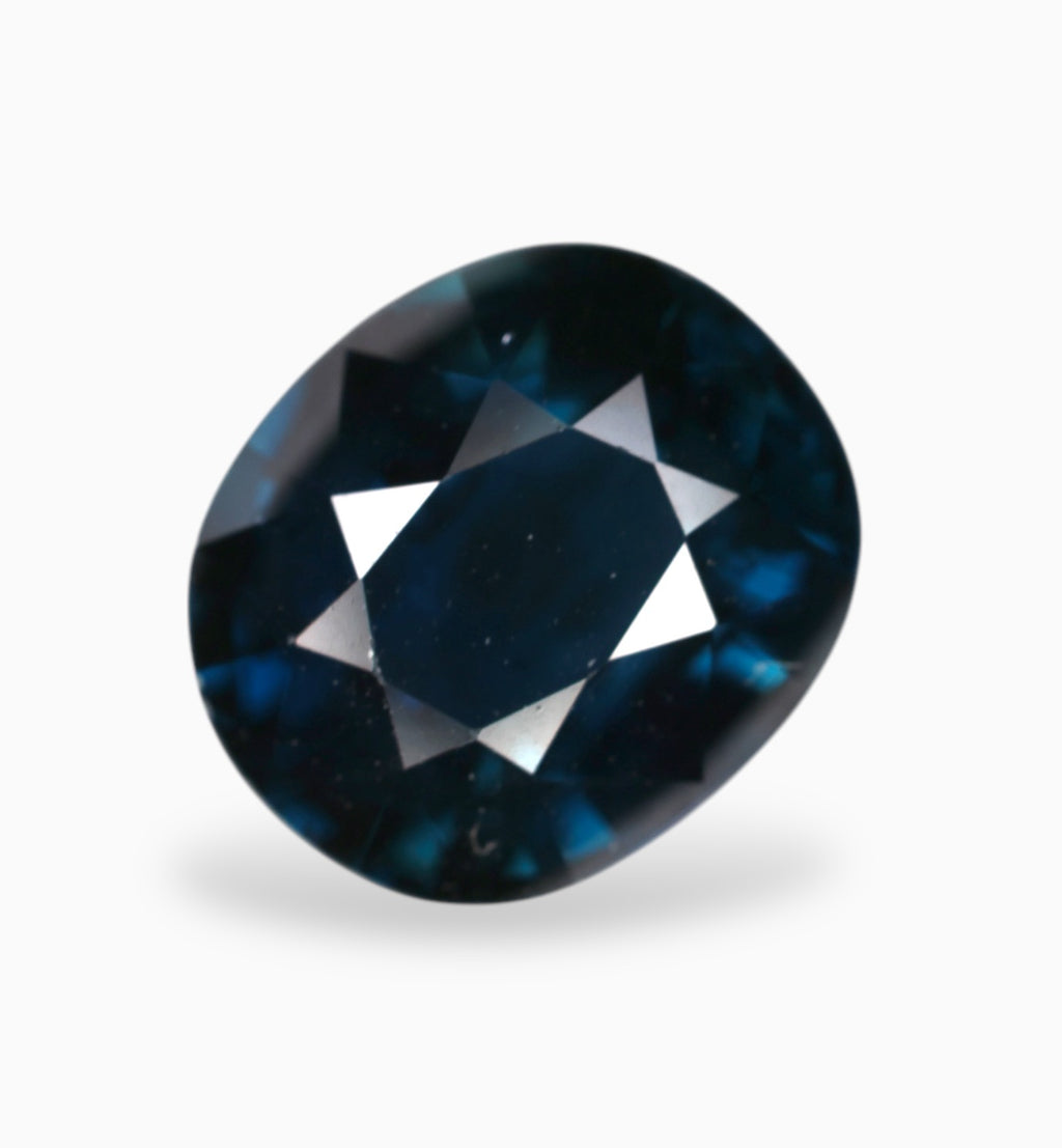 Natural Blue Sapphire Precious Stone 2.11 Carats 8.2x6.9mm