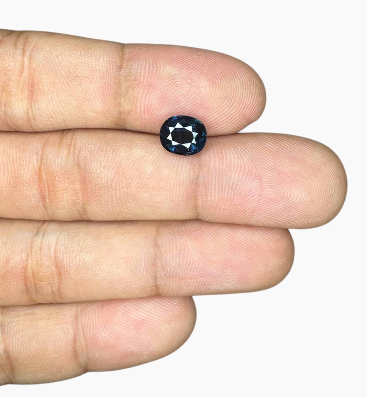 Natural Blue Sapphire Precious Stone 2.11 Carats 8.2x6.9mm