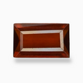 Natural Dark Orange Hessonite Garnet 3.78 Carats Emerald Cut ( 13X8mm )