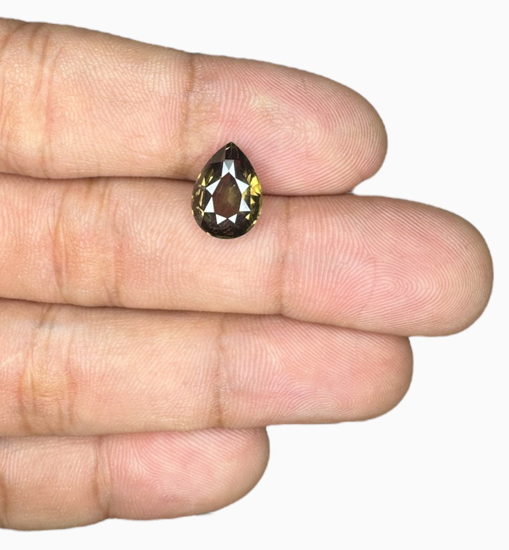 Natural Color change Sapphire Pear Shape 4.46 Carats Srilanka No Heat-IDL Certified
