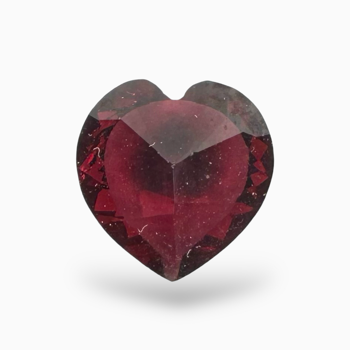 Natural Almandine Red Garnet Heart Shape 2.59 Carats (Pyrope) 10X10mm