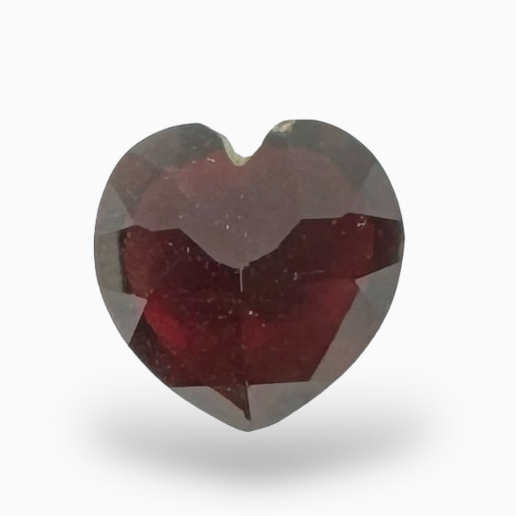 Natural Almandine Red Garnet Heart Shape 2.34 Carats (Pyrope) 8X8mm
