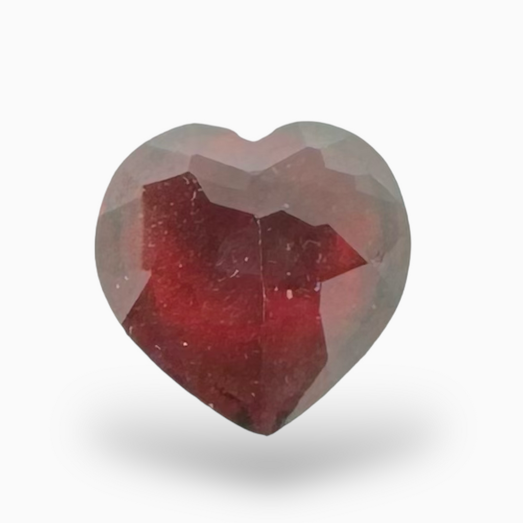 Natural Almandine Red Garnet Heart Shape 2.18 Carats (Pyrope) 8X8mm