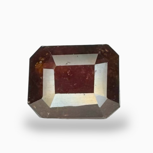 Dark Orange Hessonite Garnet Natural Emerald Cut 5.73 Carats ( 10X8mm )