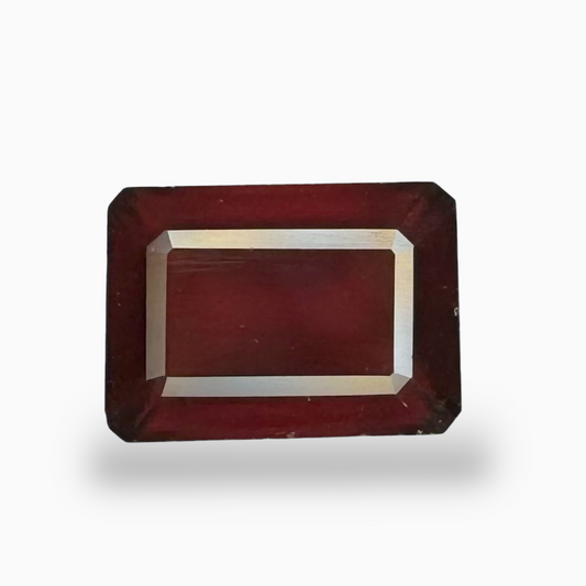 Natural Hessonite Garnet Stone 14.76 Carats Emerald Cut ( 16X13mm )