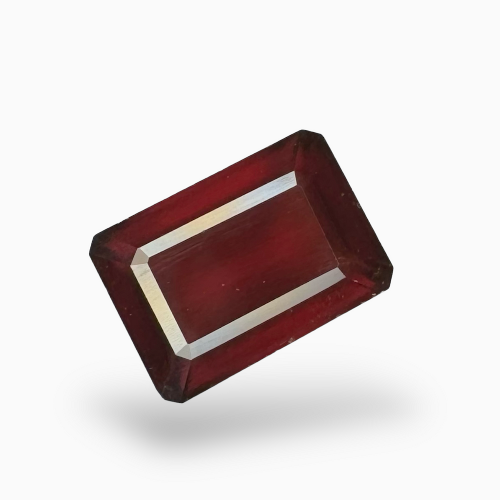 Natural Hessonite Garnet Stone 14.76 Carats Emerald Cut ( 16X13mm )