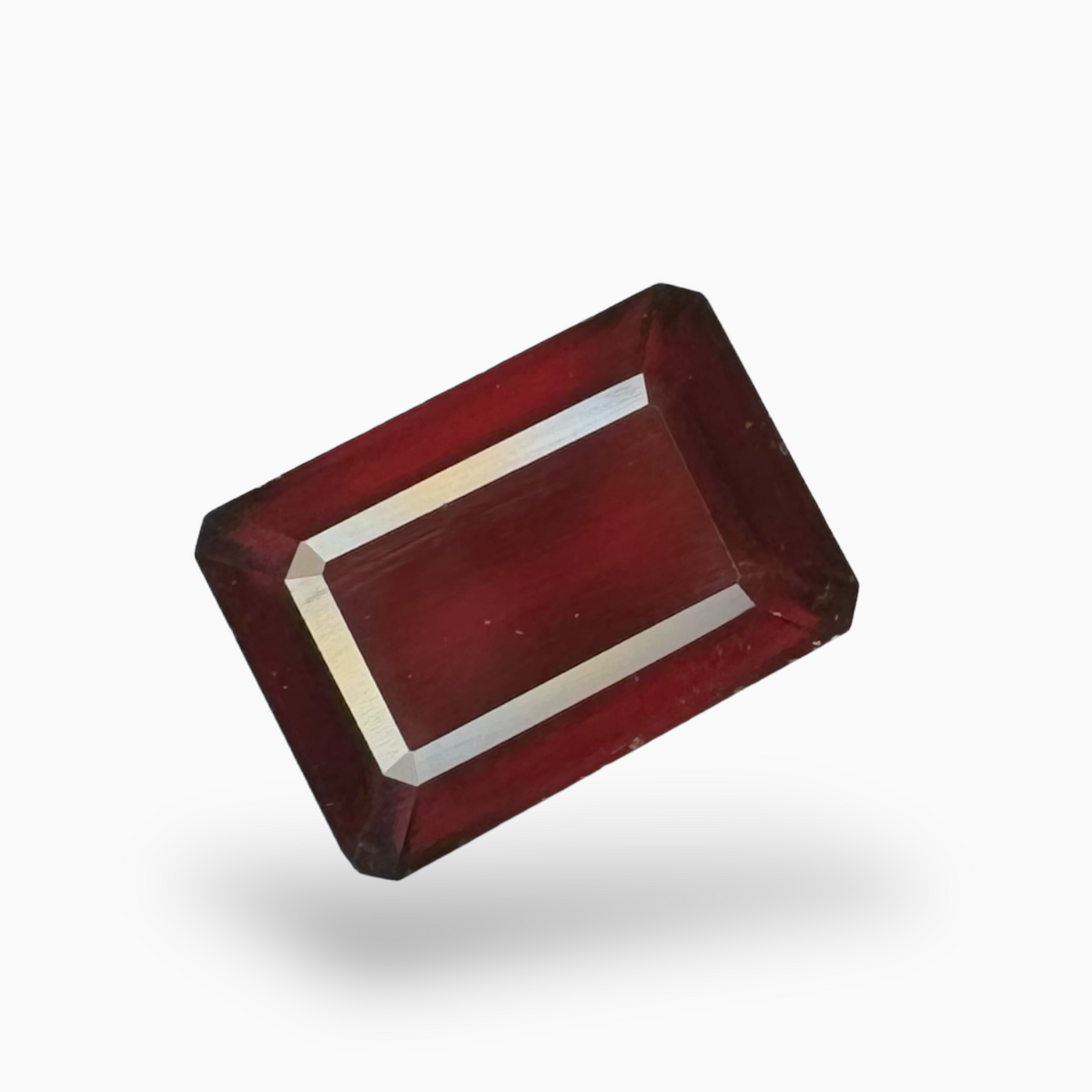 Natural Hessonite Garnet Stone 14.76 Carats Emerald Cut ( 16X13mm )