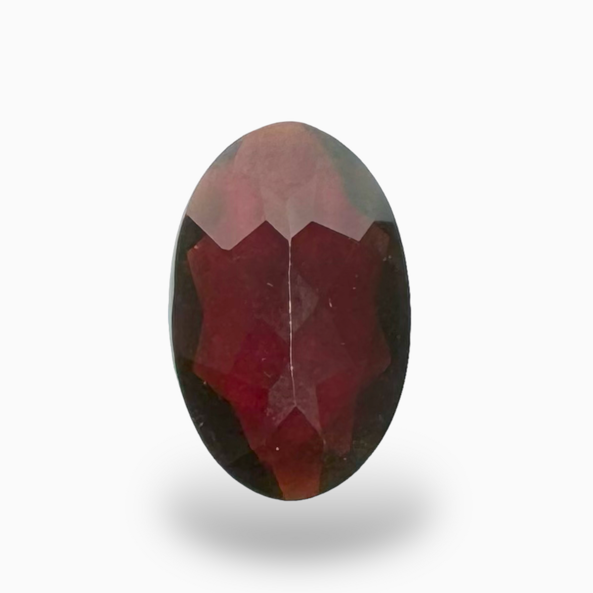 Natural Dark Red Almandine Garnet Oval Shape (Pyrope) 8.98 Carats 17.3X11mm