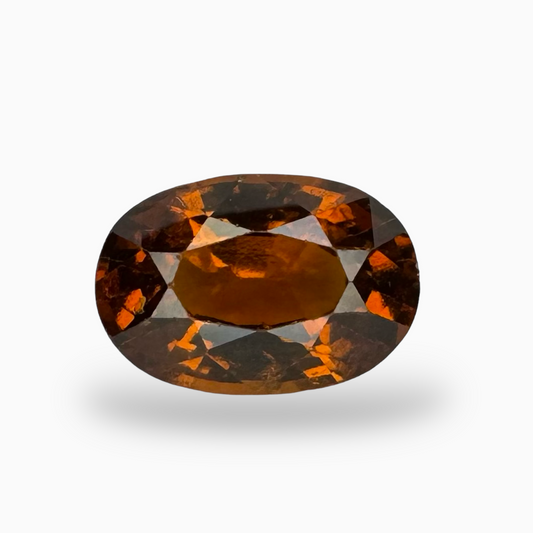 Natural Hessonite Garnet Orange 3.31 Carats Oval Shape 11X7.5mm (Gomed Stone)