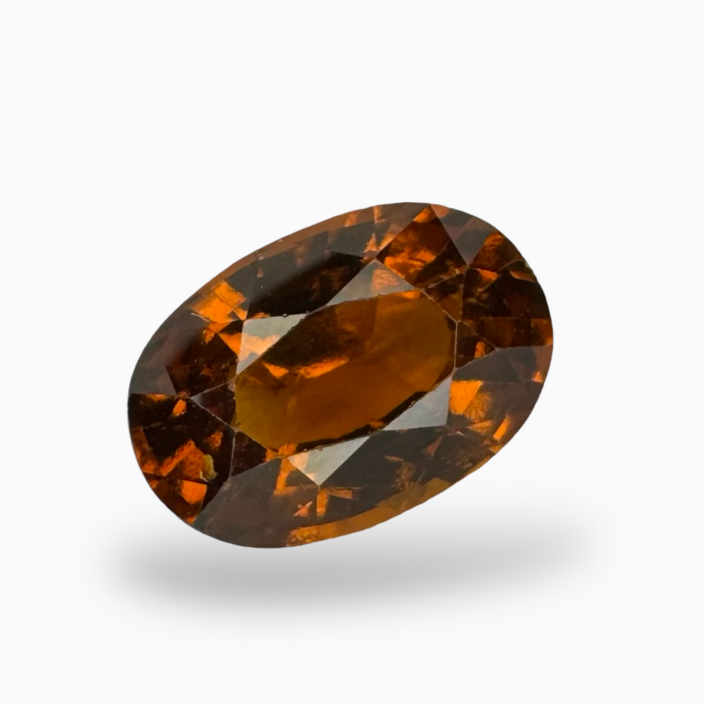 Natural Hessonite Garnet Orange 3.31 Carats Oval Shape 11X7.5mm (Gomed Stone)