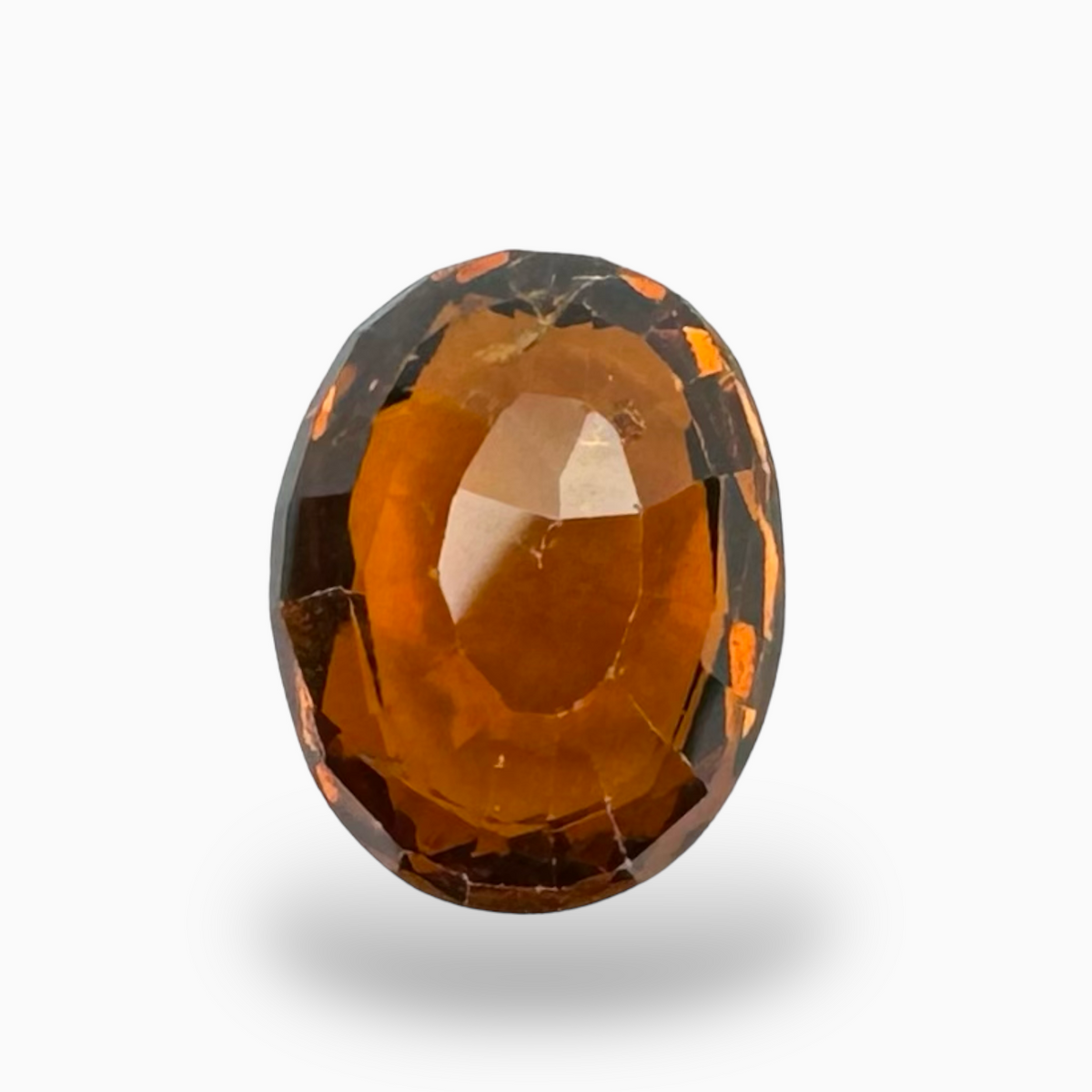 Natural Hessonite Garnet Orange Oval Shape 3.19 Carats 10X8mm (Gomed Stone)