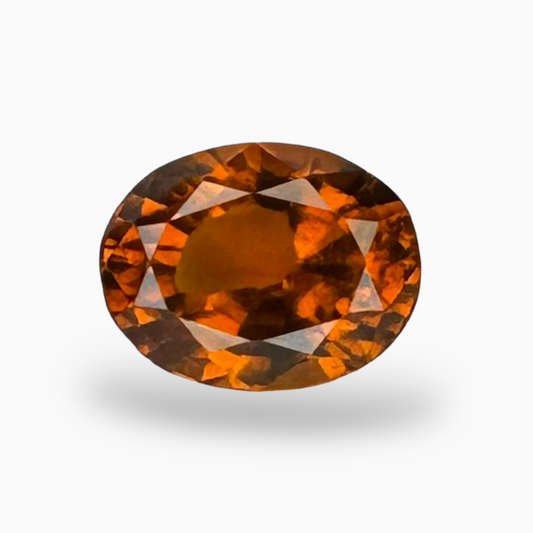 Natural Hessonite Garnet Orange 1.81 Carats Oval Shape 8X6mm (Gomed Stone)