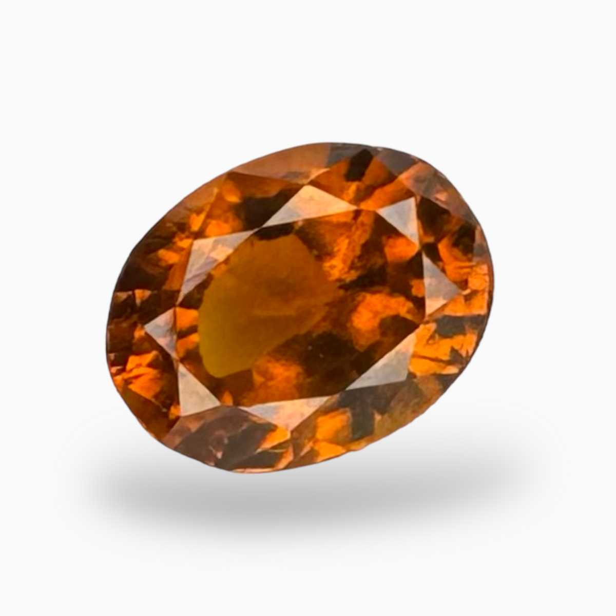 Natural Hessonite Garnet Orange 1.81 Carats Oval Shape 8X6mm (Gomed Stone)