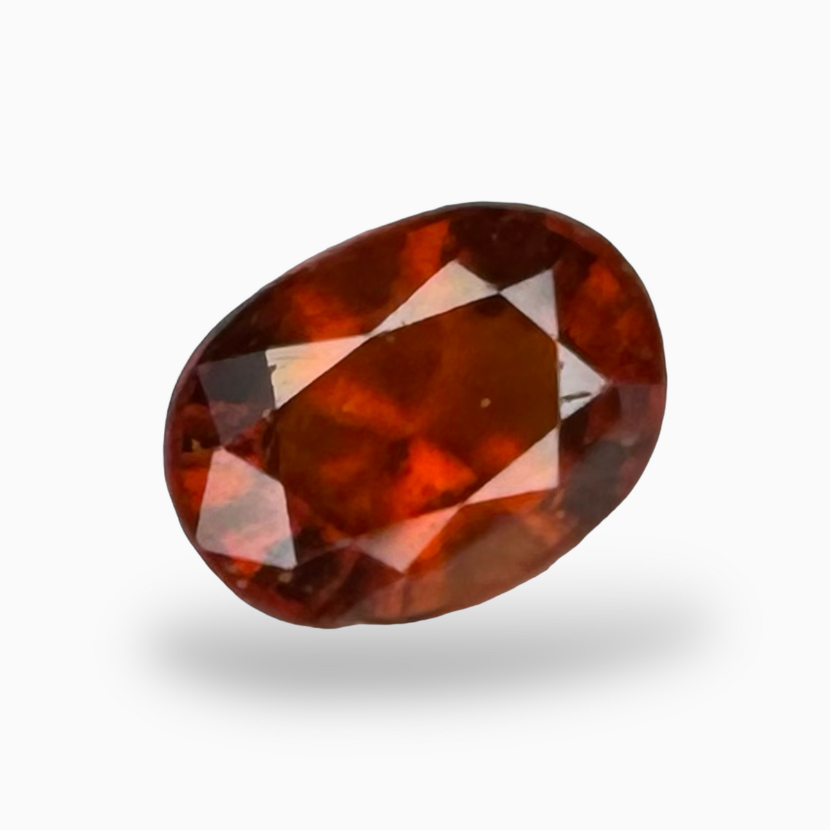 Natural Oval Shape Hessonite Garnet Orange 3.72 Carats 10.5X8mm (Gomed Stone)