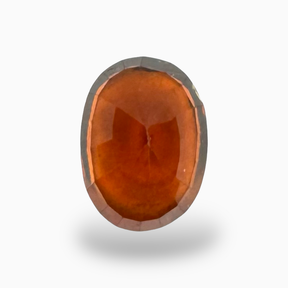 Natural Oval Shape Hessonite Garnet Orange 3.72 Carats 10.5X8mm (Gomed Stone)
