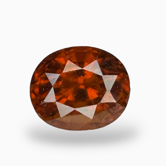 Natural Hessonite Garnet Orange 3.50 Carats Oval Shape 9.5X8mm (Gomed Stone)