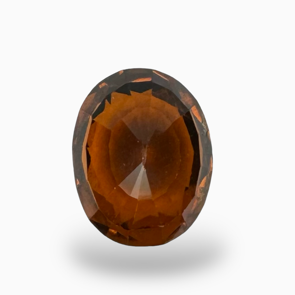 Natural Dark Orange Hessonite Garnet Oval Shape 3.57 Carats 10.3X8mm (Gomed Stone)