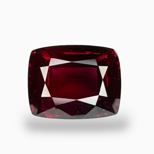 Natural Ruby Stone Cushion Shape 2.55 Carat (Unheated) From Mozambique-FGL Certified