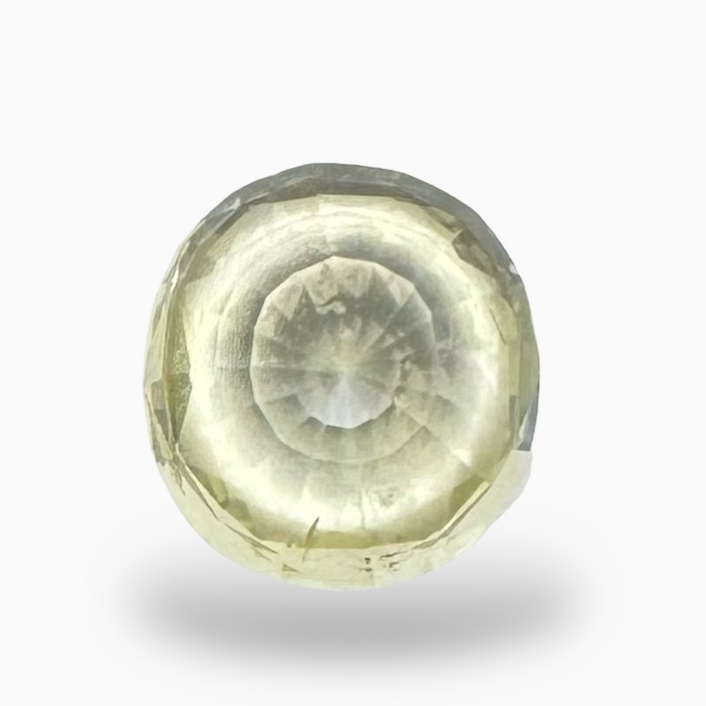 Natural Unheated Yellow Sapphire Stone 4.53 Carats Oval Cut from Srilanka