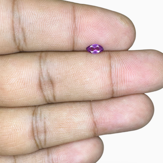 Original Purplish Pink Color Rhodolite Garnet Marquise Shape 0.33 Carats 6X3 mm