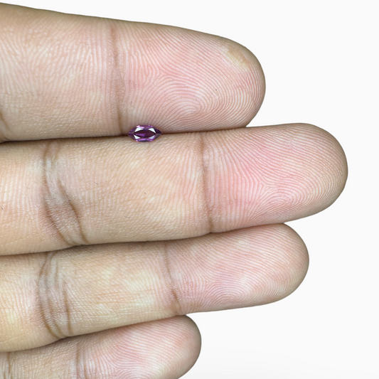 Natura Purplish Pink Color Rhodolite Garnet Marquise Shape 0.20 Carats 2.5X5 mm