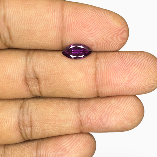 Natura Purplish Pink Color Rhodolite Garnet Marquise Shape 1.0 Carats 15X10 mm