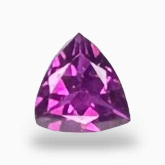 Natura Purplish Pink Color Rhodolite Garnet Trilliant Shape 0.30 Carats 4 mm