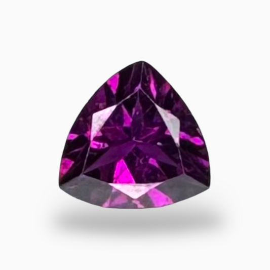 Natura Purplish Pink Color Rhodolite Garnet Trilliant Shape 0.55 Carats 5 mm