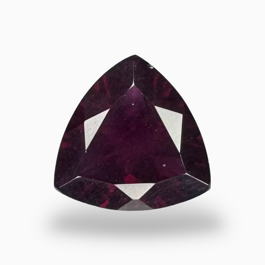 Natural Purple Color Rhodolite Garnet Stone 2.40 Carats Trilliant Shape 9 mm