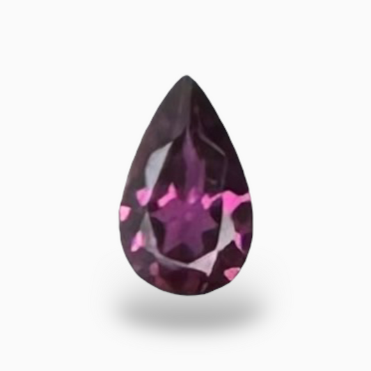 Natural Pear Shape Purplish Pink Color Rhodolite Garnet 0.25 Carats 5X3 mm