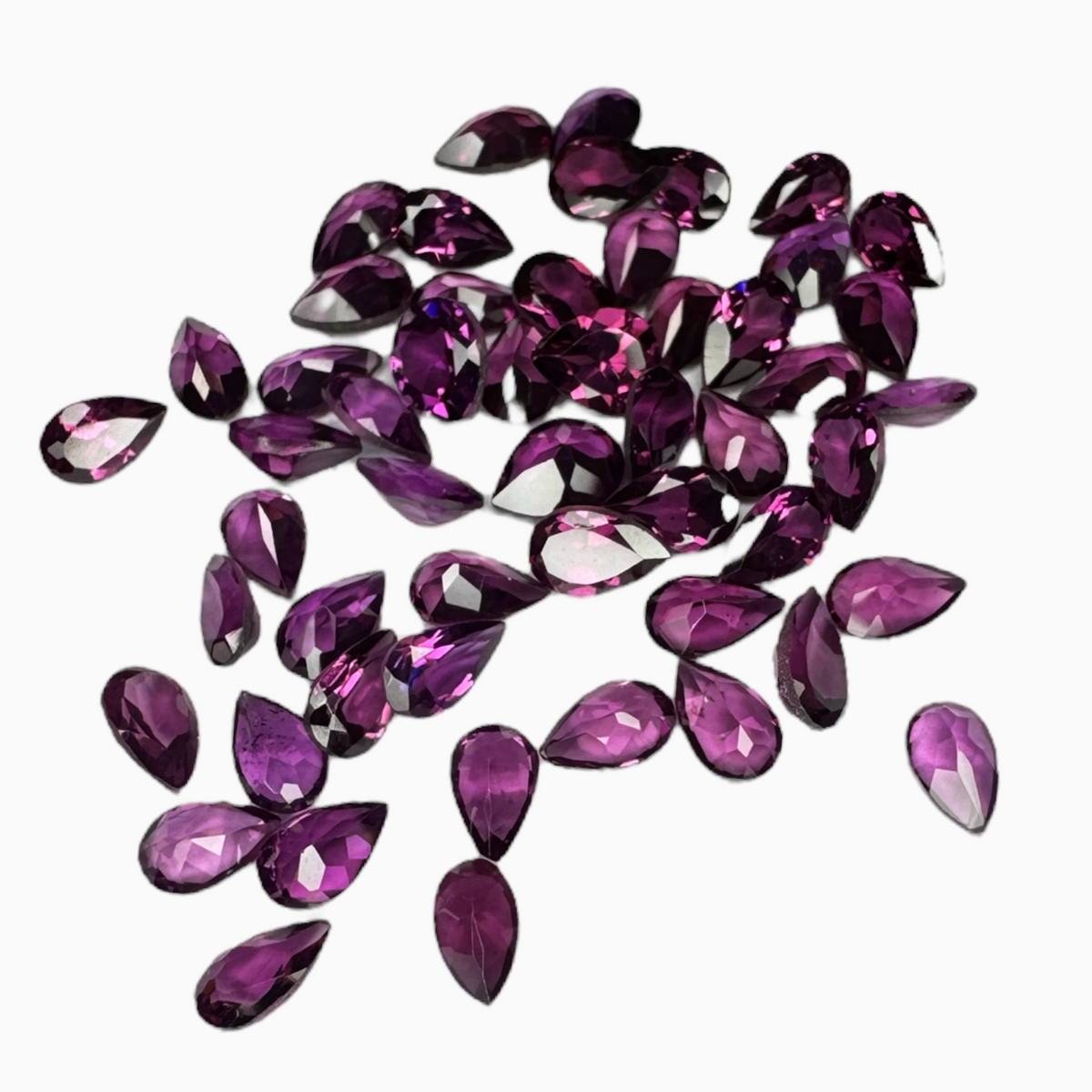 Natural Pear Shape Purplish Pink Color Rhodolite Garnet 0.25 Carats 5X3 mm