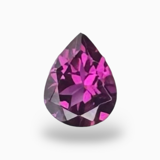 Natural Pear Shape Purplish Pink Color Rhodolite Garnet 0.45 Carats 5X4 mm