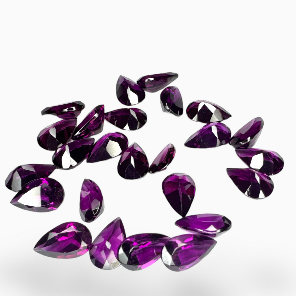Natural Purplish Pink Color Rhodolite Garnet 0.95 Carats Pear Shape 8X5 mm