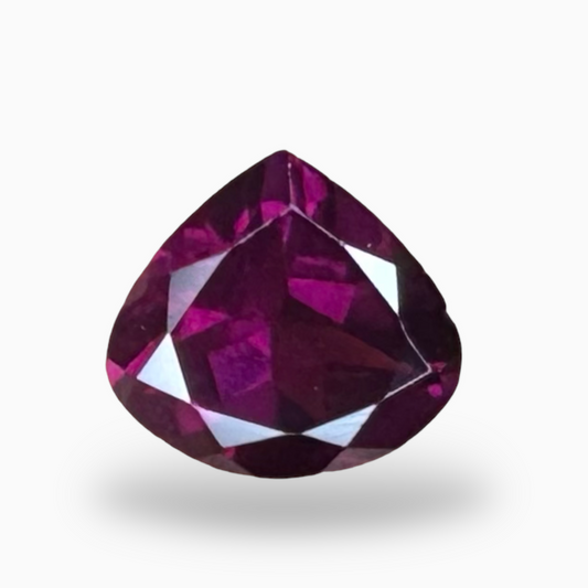 Natural Purple Color Rhodolite Garnet Stone 1.78 Carats Pear Cut 8 mm