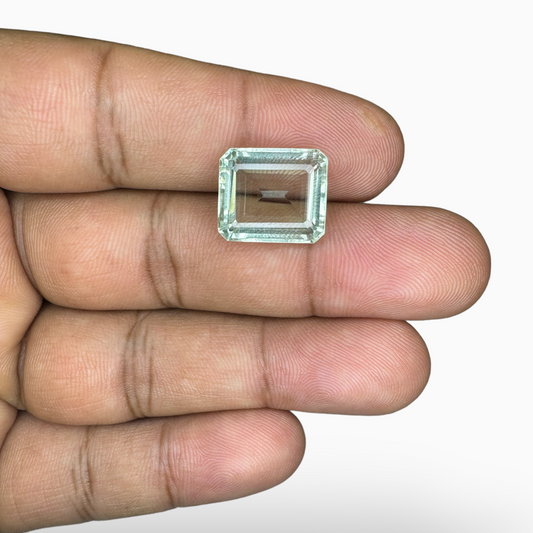 Natural Green Amethyst Stone Emerald Cut 9.30 Carats 14X12mm