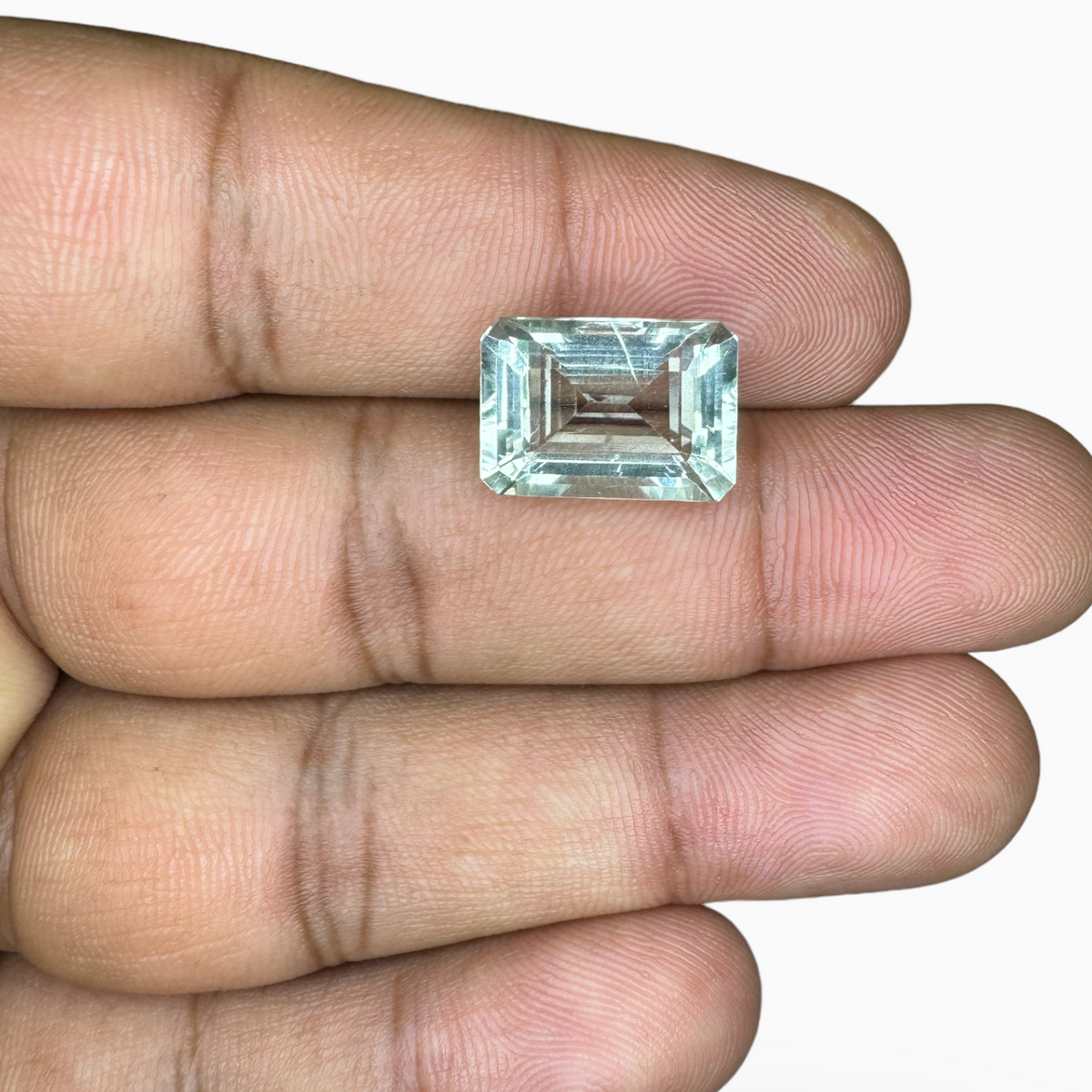 Natural Green Amethyst Stone Emerald Cut 6.42 Carats 14X10mm
