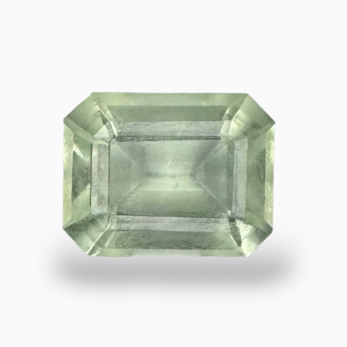 Natural Green Amethyst Stone Emerald Cut 2.25 Carats 7X9mm