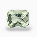 Natural Rose Cut Green Amethyst Stone Emerald Cut 1.50 Carats 7.7X6mm