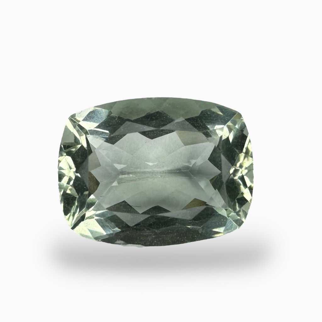Natural Green Amethyst Stone Cushion Shape 7.86 Carats 15X11.5mm