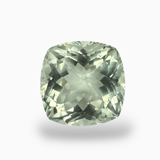 Natural Green Amethyst Stone Cushion Shape 9.08 Carats 13mm