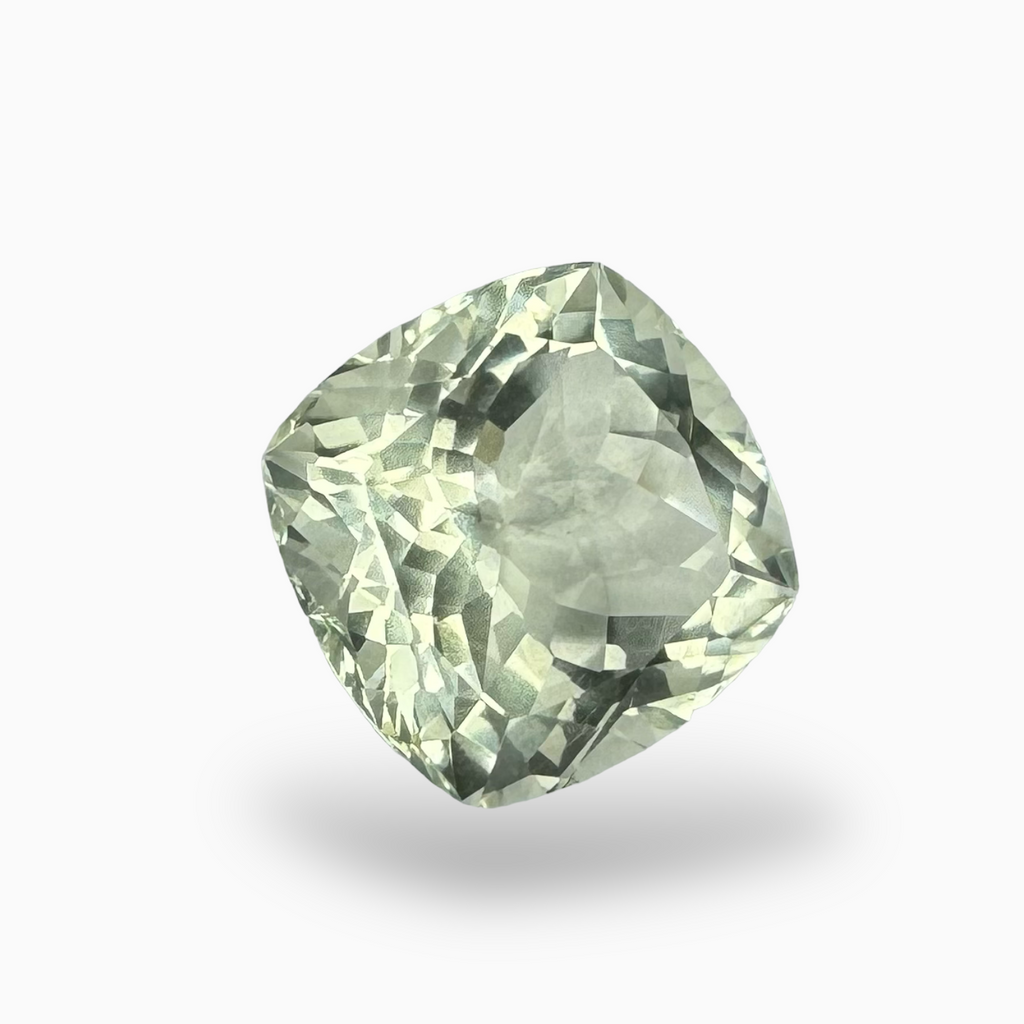 Natural Green Amethyst Stone Cushion Shape 9.08 Carats 13mm
