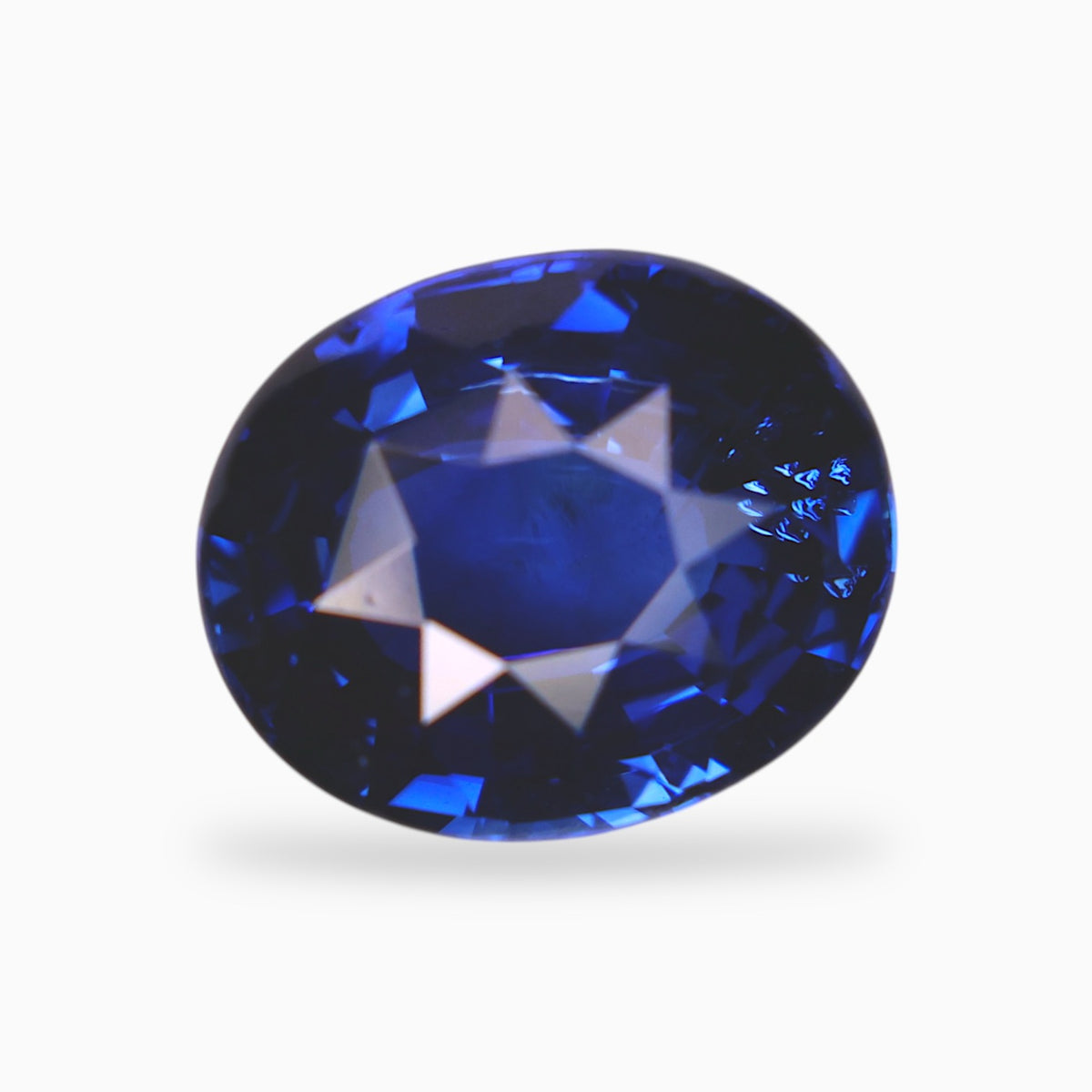 Natural Blue Sapphire Precious Stone Oval Shape 3.26 Carats Size 9.78x7.99x4.72mm