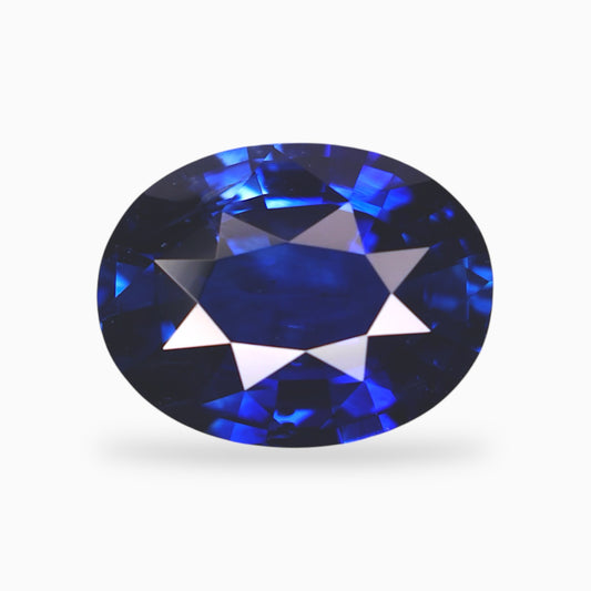 Natural Blue Sapphire Stone Oval Shape 3.02 Carats 9.99x7.70x4.51mm