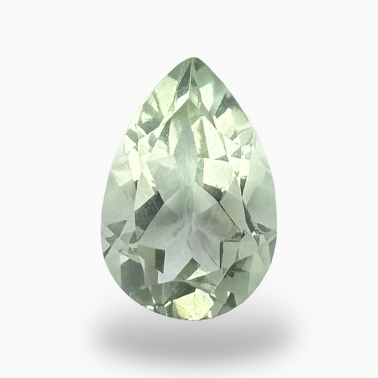 Natural Green Amethyst Stone Pear Shape 1.96 Carats 10X7mm