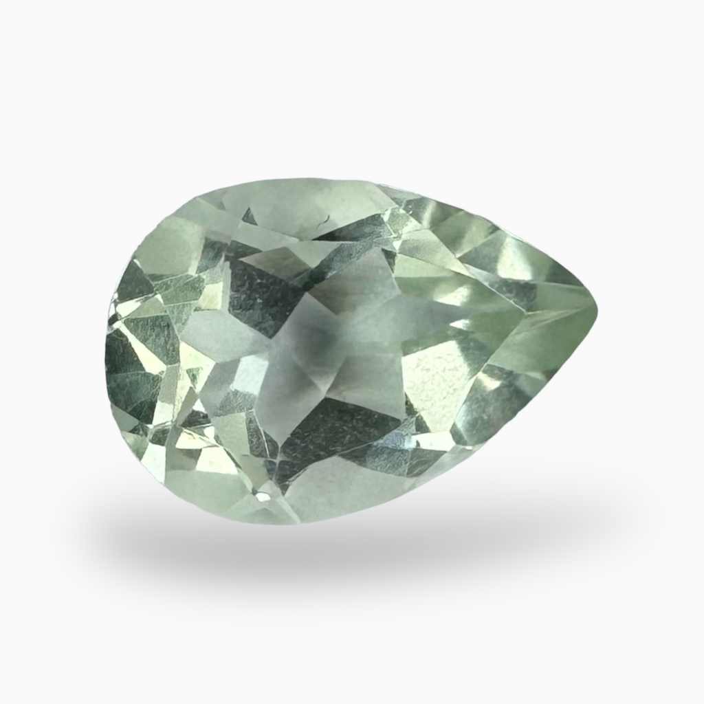 Natural Green Amethyst Stone Pear Shape 1.96 Carats 10X7mm