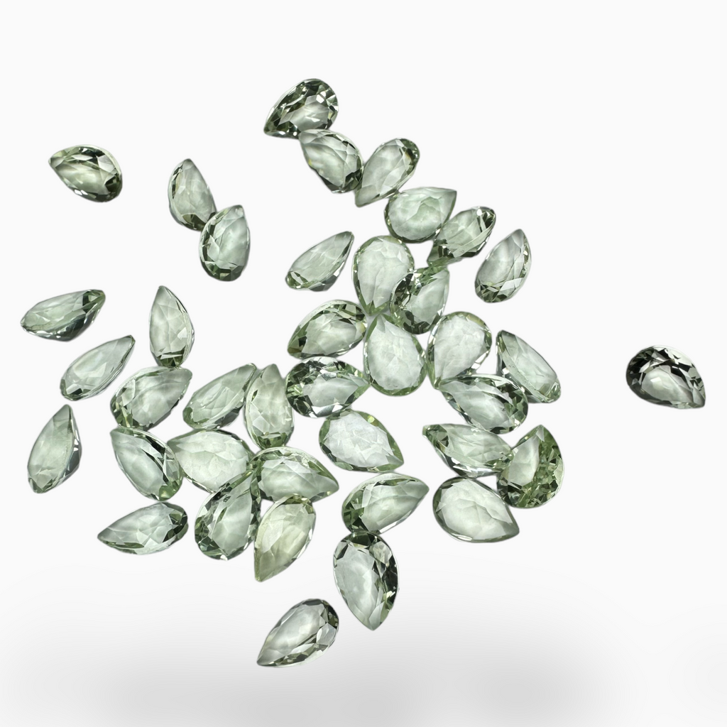 Natural Green Amethyst Stone Pear Shape 1.96 Carats 10X7mm