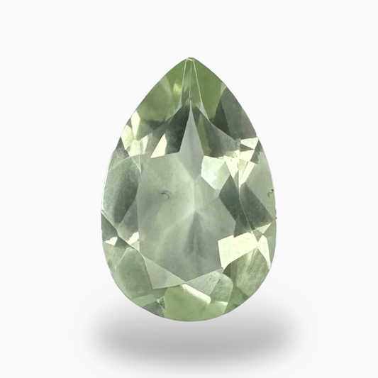 Natural Green Amethyst Stone Pear Shape 2.5 Carats 12X8mm