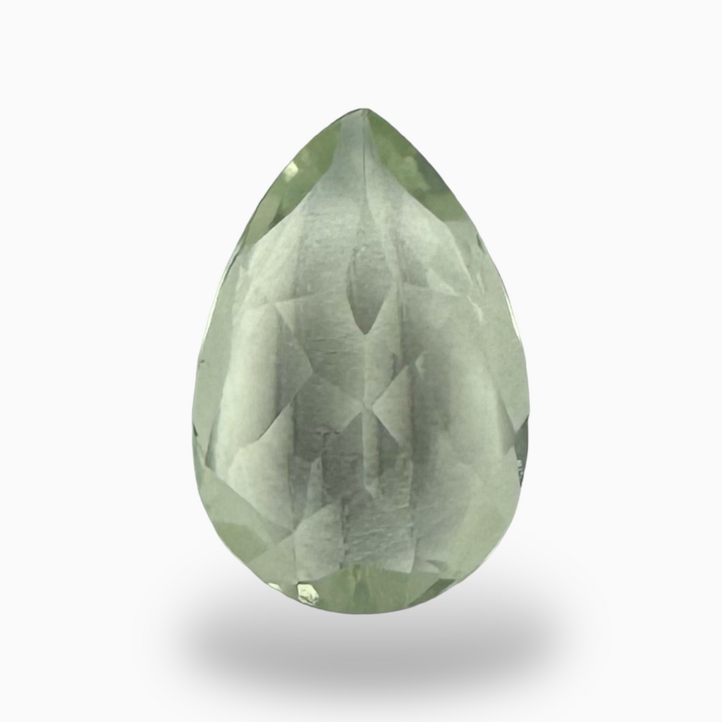 Natural Green Amethyst Stone Pear Shape 2.5 Carats 12X8mm