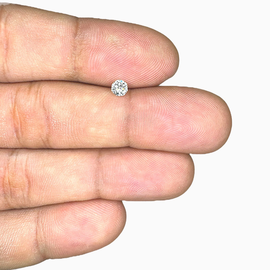 Natural Diamond Stone Round Shape 0.25 Carats Size 4mm